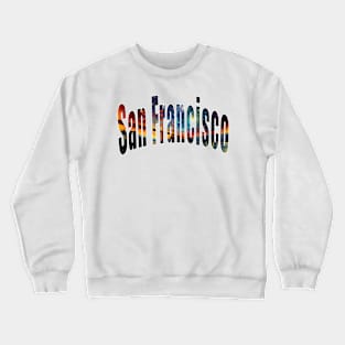 San Francisco Starry Night Design Crewneck Sweatshirt